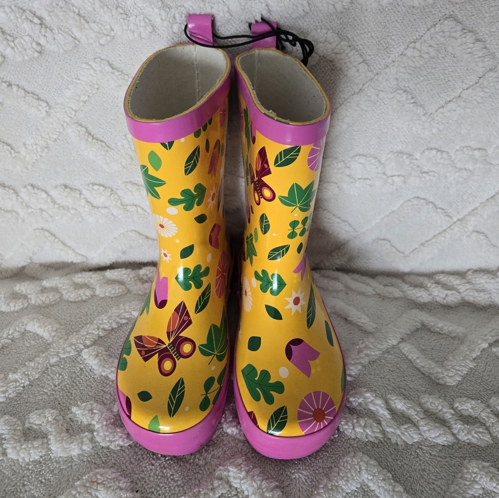 Little Girls Rain Boots Size 7/8 NEW